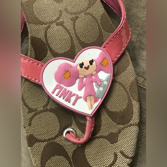 Coach flip flops in good condition. Size 8 - Picture 2 of 5